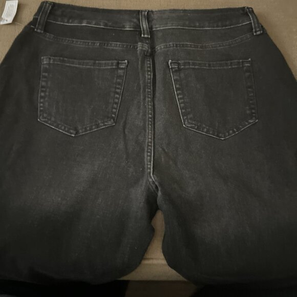 Time And Tru Womens High Rise Curvy Skinny  Jeans Black Wash Size 14 Short NWT - Picture 9 of 10